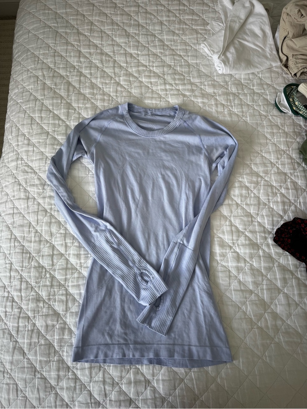 lululemon athletica Light Blue Long Sleeve Top